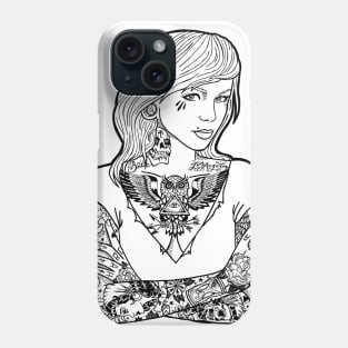 Tattooed Girl Phone Case