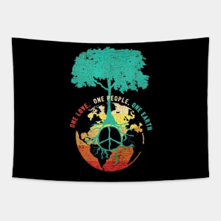 One love one people one earth Tapestry