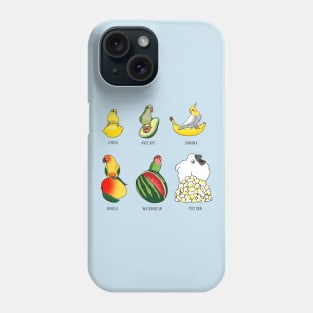 Parrot Fruit doodle Phone Case