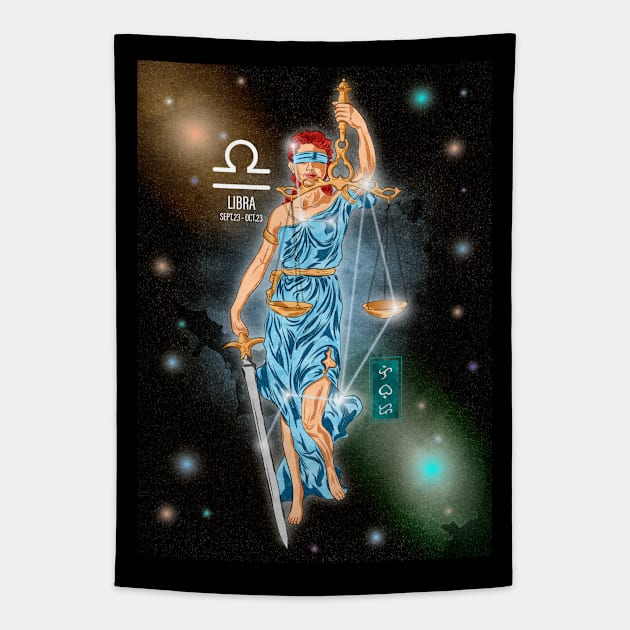 Libra Tapestry by Thor Reyes