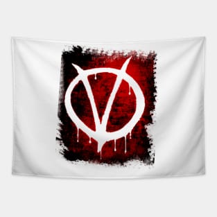 V For Victory T-Shirt Tapestry