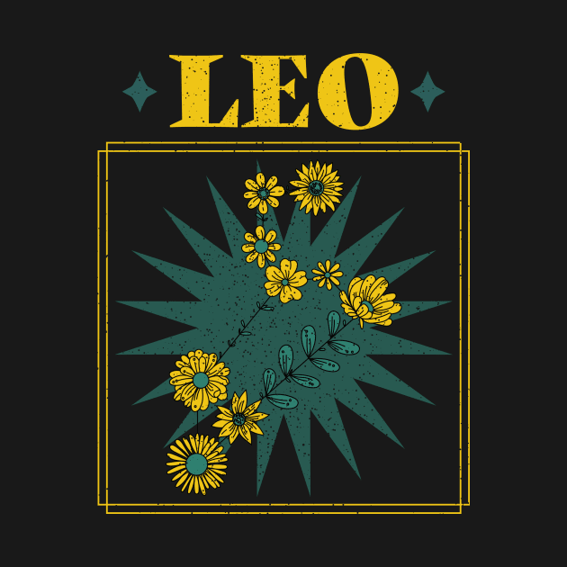 Floral Zodiac: Astrology Sign Leo by fallingspaceship