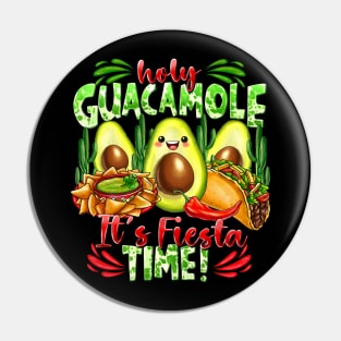 Cinco De Mayo Shirt Holy Guacamole Fiesta Funny Men Women Pin