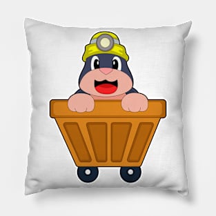 Mole Mining Container Pillow