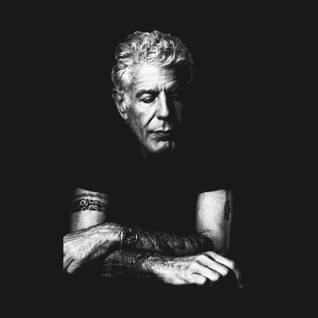 Anthony Bourdain by Stacy Peters Art