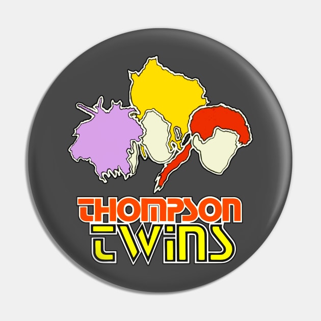 1985 Thompson Twins Pin by Pop Fan Shop