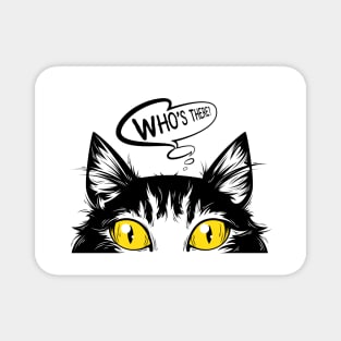 Smiling Cat Pop Art - Retro Feline Fun Magnet