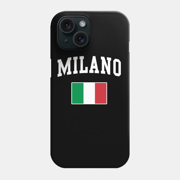 Milano Milan Italy Italiano Italia Italian Flag Phone Case by E