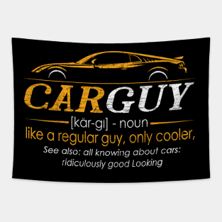 Funny T-shirt Gift Car Guy Definition Tapestry