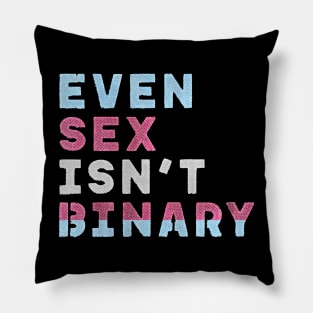 Even Sex Isn't Binary Pillow