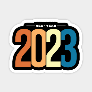 Happy New Year 2023 - Vintage Magnet