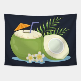 Hand Drawn Coconut Tapestry