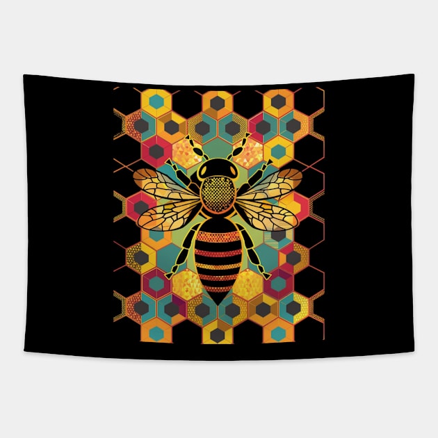 Bee Pollination Mysteries Tapestry by TheStockWarehouse