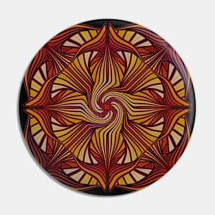 Stained glass mandala Pin