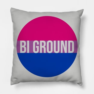 Bi Ground - Bisexual Pride Flag Pillow