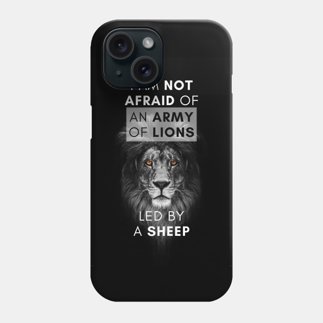 Majestic Lion - Alexander the Great Quote Phone Case by Autonomy Prints