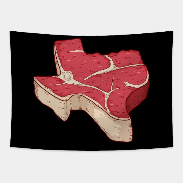 Texas Roast Beef Tapestry by c1337s