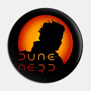 Dune Nerd Paul Atreides Silhouette Pin