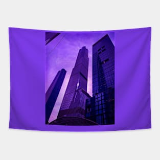 Purple Sky Hudson Yards Skyscrapers Manhattan NYC Tapestry