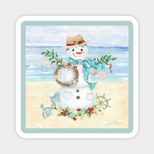 Coastal Christmas F Magnet