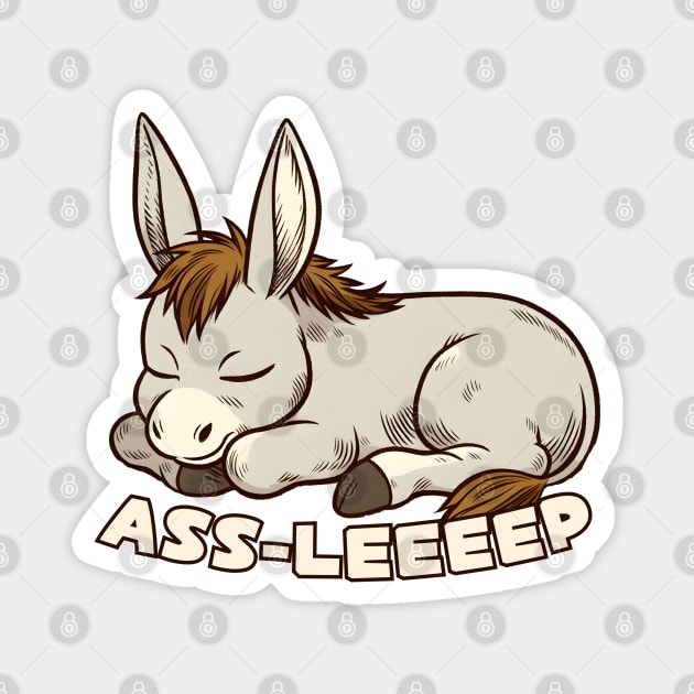 Tired donkey Magnet by Japanese Fever