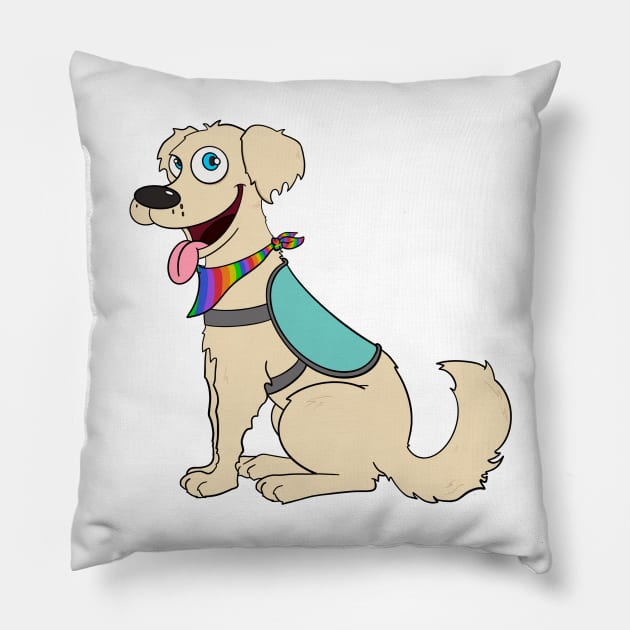 Service Dog Pillow by Skitz0j0e