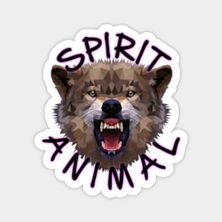 Spirit Animal Wolf Magnet