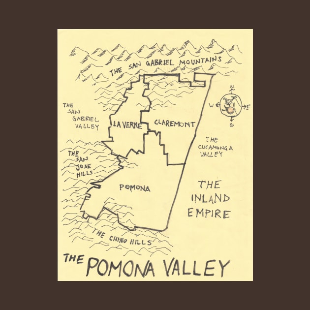 The Pomona Valley by PendersleighAndSonsCartography