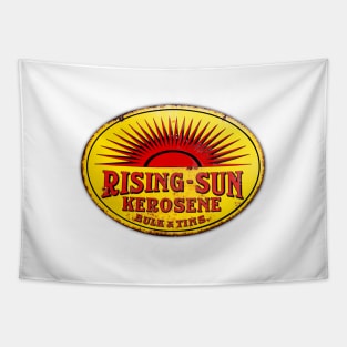 Rising Sun Kerosene Vintage Rustic Signage Tapestry