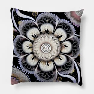 Flowing Shiny Flower Pillow