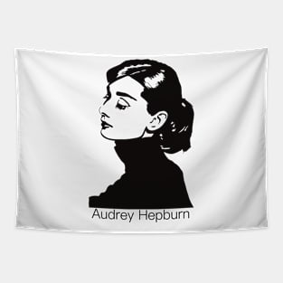 Audrey Hepburn Fan Artwork Tapestry