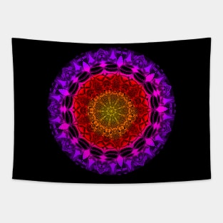 Magic face mandala Tapestry