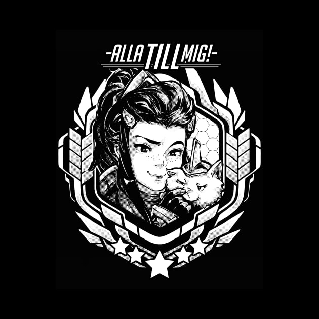 Brigette "Alla Till Mig!" by RobotCatArt