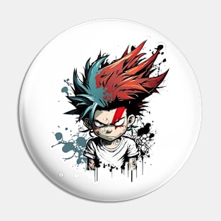 red-haired punk anime boy Pin