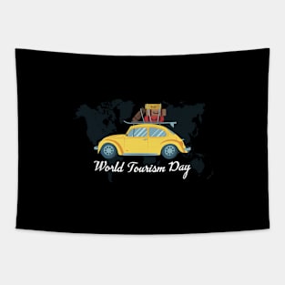 World Tourism Day - Packs Your Bag & Get Your Car For Travel Tapestry