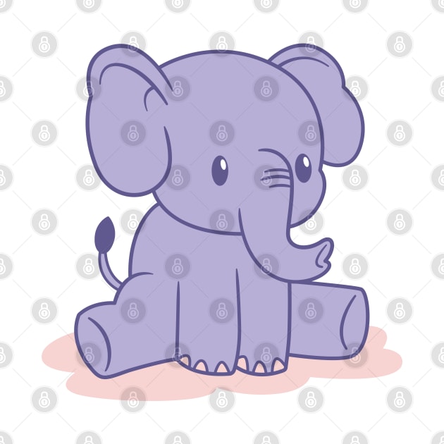 Baby Elephant Cute by JS Arts