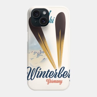 Winterberg Germany ski poster. Phone Case