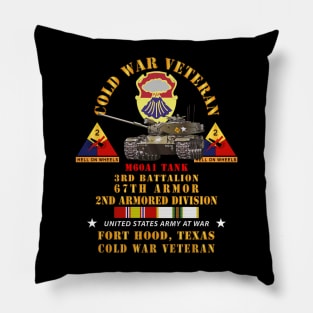 Cold War Vet - 3rd Bn 67th Armor - 2nd AR Div - Ft Hood, TX  - M60A1 Tank w COLD SVC Pillow