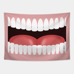 Mouth, teeth, tounge, smile Tapestry