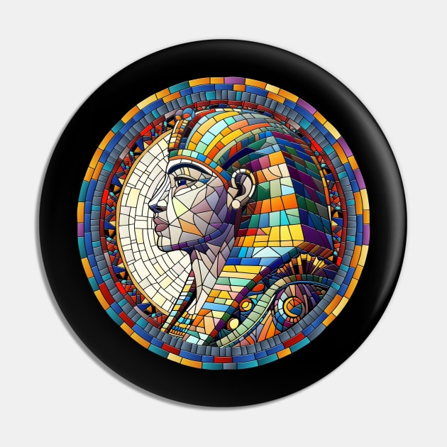 Egyptian Great Sphinx  -Mosaic Art Pin by Nartissima