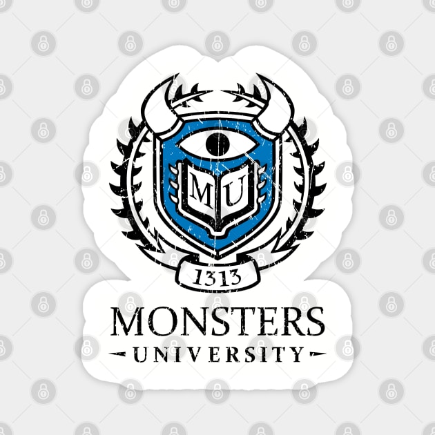 Monsters University - Distressed Magnet by Ryans_ArtPlace