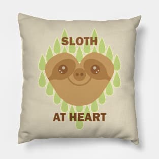 Sloth at Heart Pillow