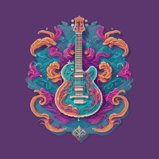 Vintage Guitar Design by Whole Lotta Pixels