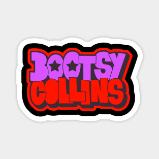 Bootsy Collins Funk Typography Design - Groovy and Legendary! Magnet