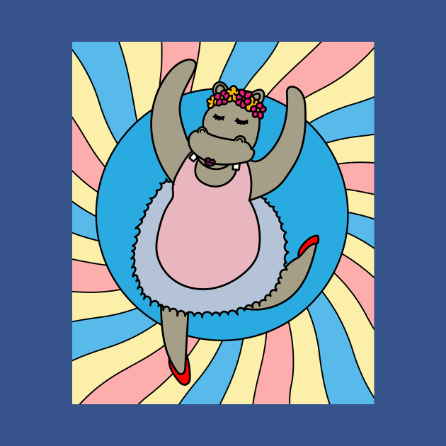 Dancing Ballerina Ballet Hippopotamus by flofin