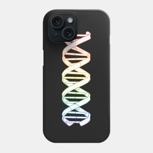 DNA Double Helix Rainbow Rosalind Watson Crick SCIENCE Biology Phone Case