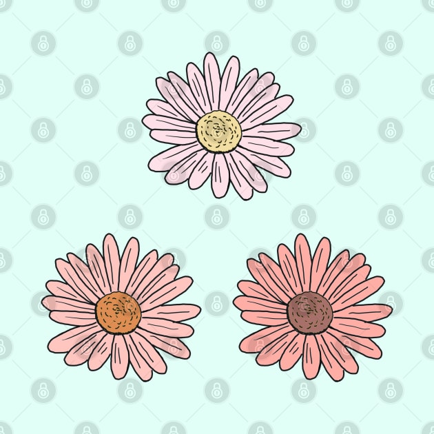 Pastel Pink Daisy Pack by NatureGlow