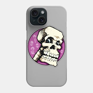 Quizzical Skull Phone Case