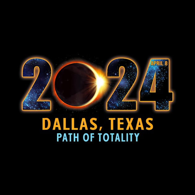 Dallas Texas Total Solar Eclipse 2024 by Diana-Arts-C