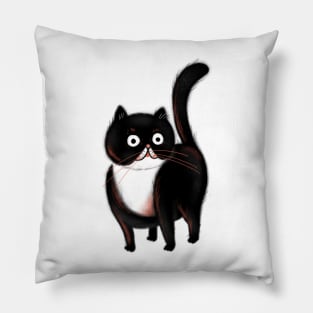 Little black cat Pillow